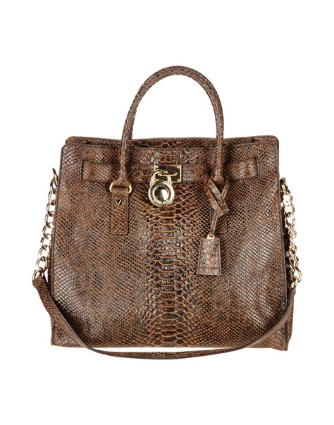 michael kors tote brown|michael kors handbags dark brown.